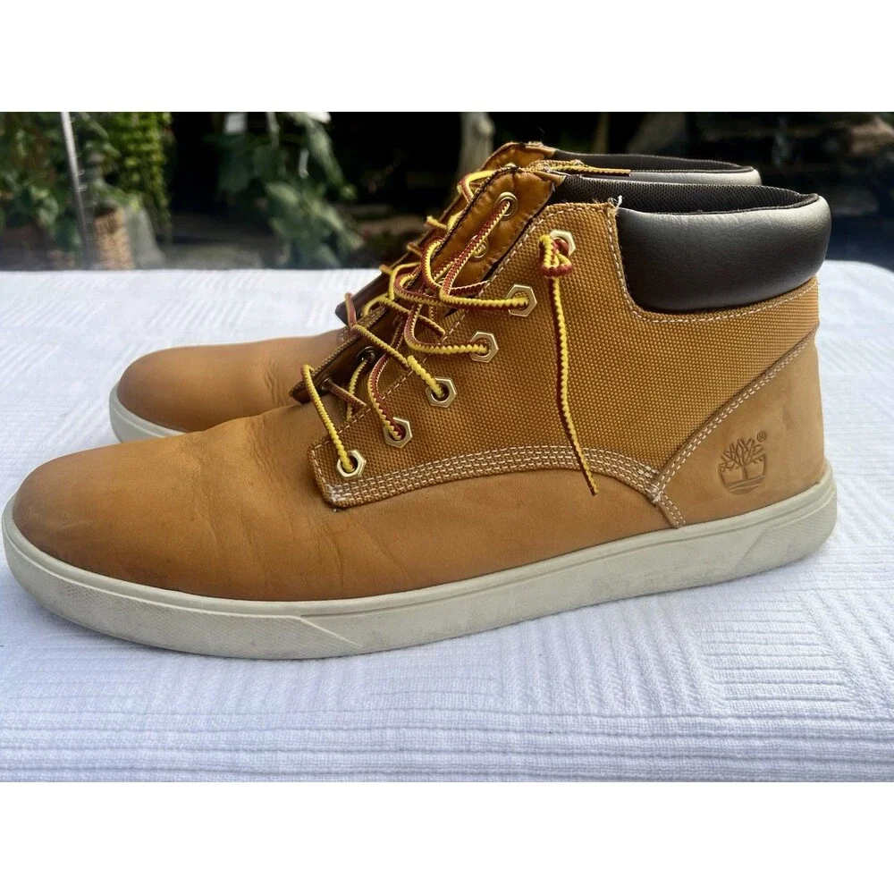 Timberland Groveton Chukka Boots Mens 10.5 Wheat Nubuck 9463B Casual Shoes
